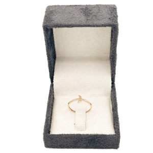 انگشتر طلای 18 عیار طرح مینیمال کد A055