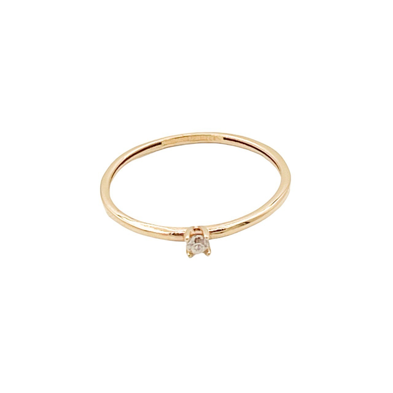 انگشتر طلای 18 عیار طرح مینیمال کد A043