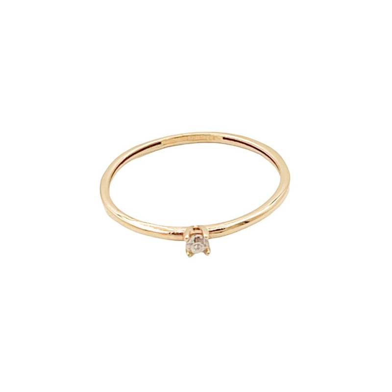 انگشتر طلای 18 عیار طرح مینیمال کد A043