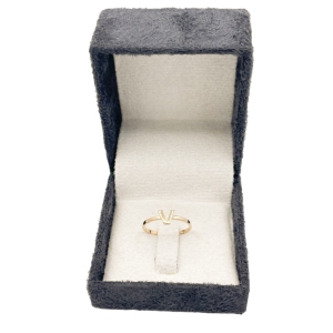 انگشتر طلای 18 عیار طرح مینیمال کد A042