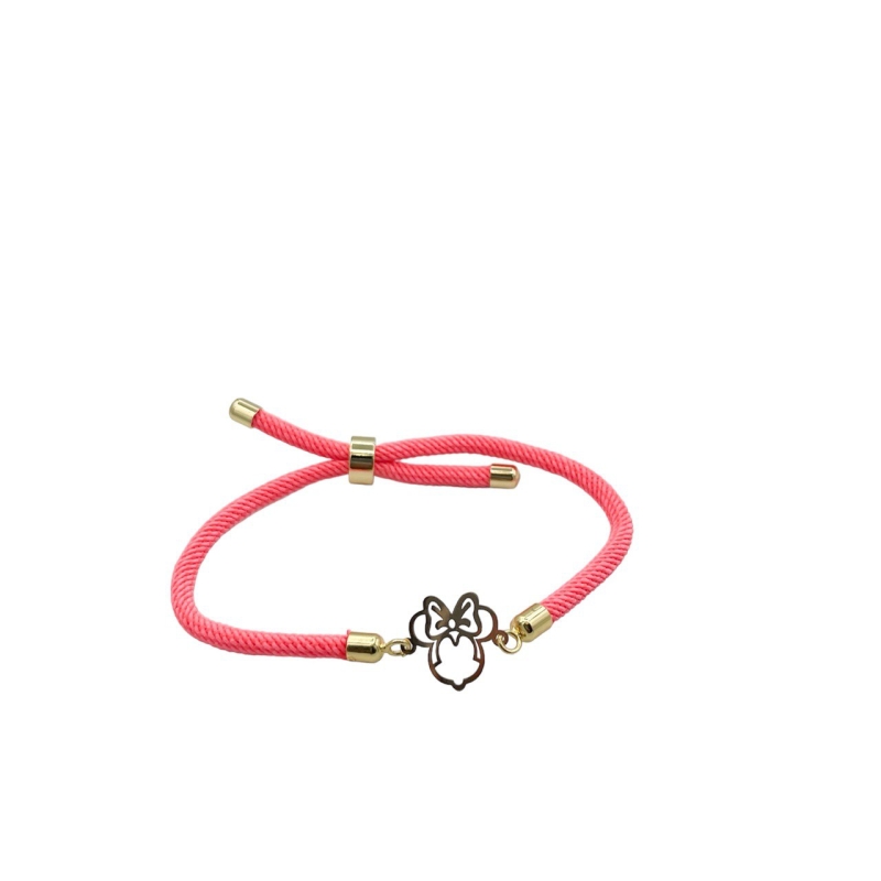 دستبند طلای 18 عیار بند ابریشمی کد DP105