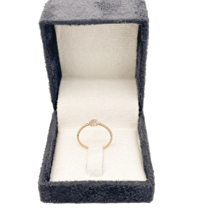 انگشتر طلای 18 عیار طرح مینیمال کد A016