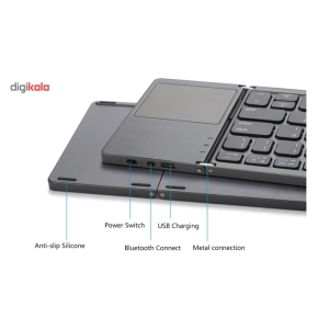 کیبورد بلوتوث تاشو مدل B033