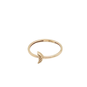 انگشتر طلای 18 عیار طرح مینیمال کد A055