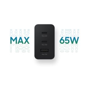 آداپتور سامسونگ 65 وات Trio مدل EP-T6530 به همراه تبدیل دو شاخه