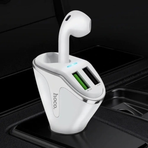 هندزفری وایرلس و شارژر فندکی هوکو Car Charger E47 with Wireless Handsfree