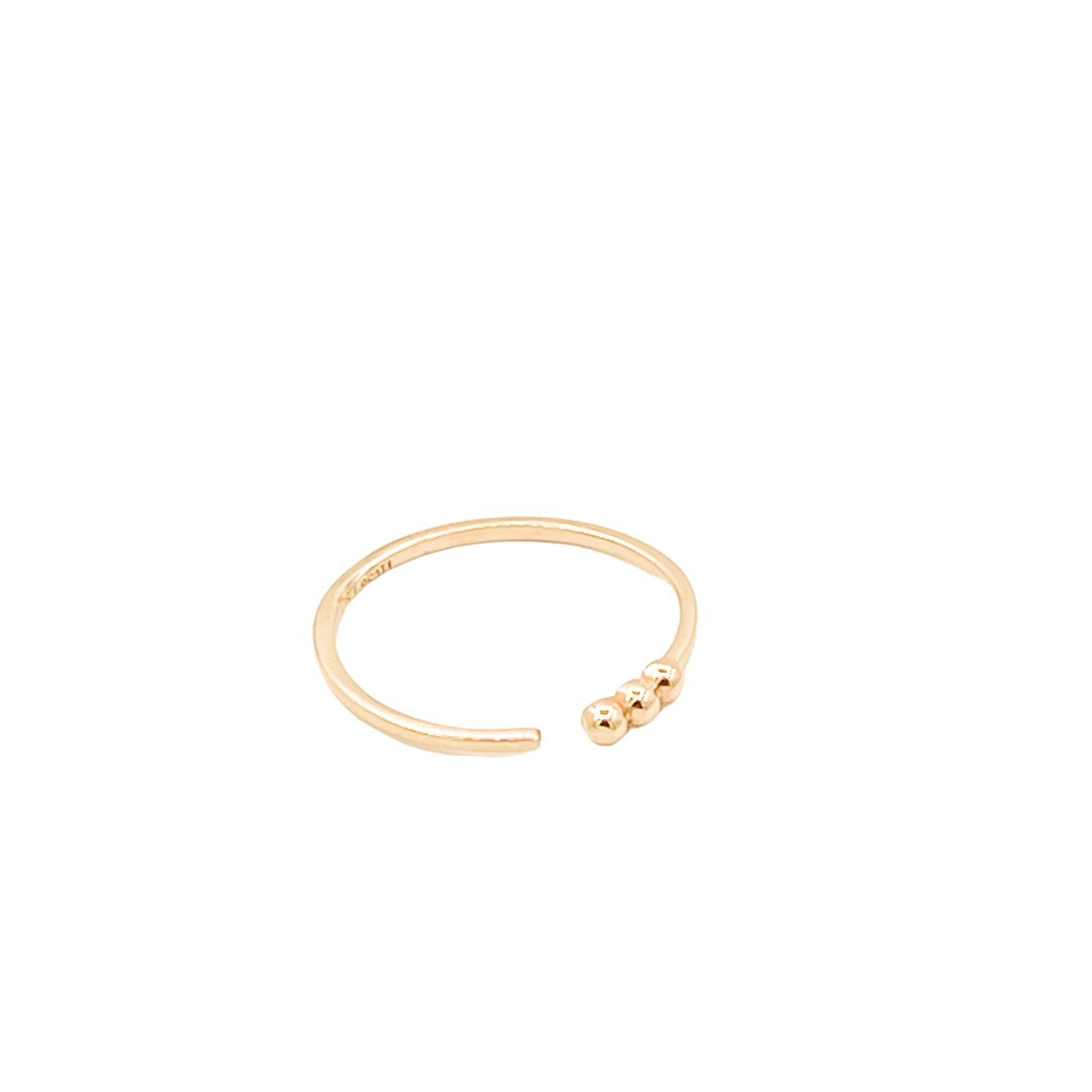 انگشتر طلای 18 عیار طرح مینیمال کد A054