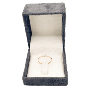 انگشتر طلای 18 عیار طرح مینیمال کد A043