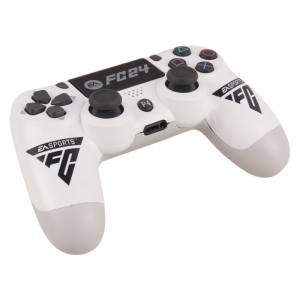 دسته بازی بی سیم سونی Dualshock 4 High Copy درجه یک طرح FC24 زمینه سفید مناسب برای PS4