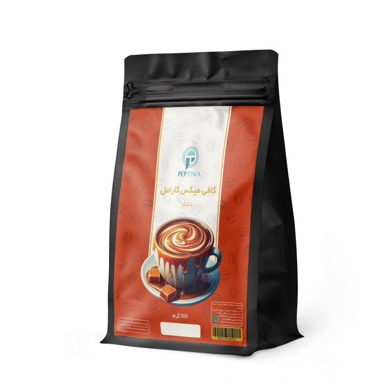 کافی میکس کارامل با شکر پپتینا 500 گرم