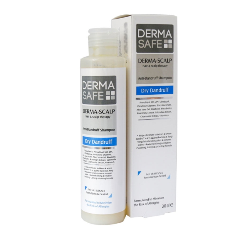 شامپو ضد شوره سری درمااسکالپ درماسیف مناسب جهت مو و پوست سر خشک ۲۰۰ میلی لیتر