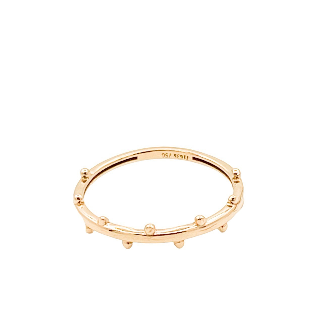 انگشتر طلای 18 عیار طرح مینیمال کد A039