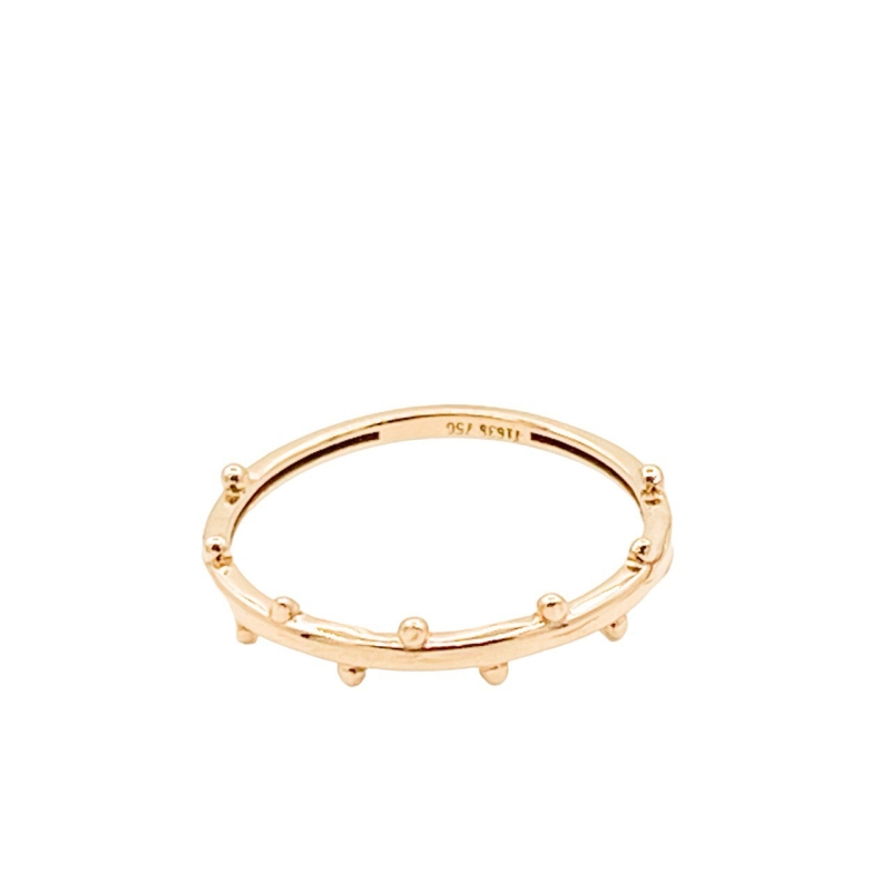 انگشتر طلای 18 عیار طرح مینیمال کد A039