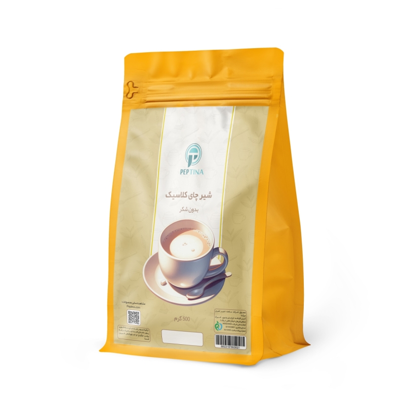 شیرچای کلاسیک بدون شکر پپتینا 500 گرم