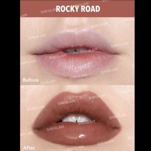 لیپ گلاس براشی شیگلم مدل GLOW ADDICT LIP BALM رنگ ROCKY ROAD