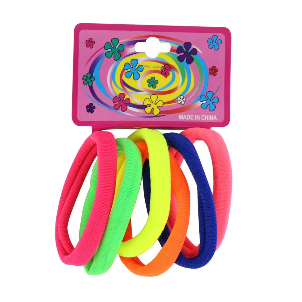 کش مویی رنگی دخترانه بسته 6 عددی