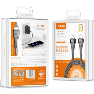 کابل تایپ سی به Lightning الدینیو مدل LC861 طول 1 متر