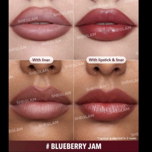 رژ لب و خط لب دو طرفه شيگلم مدل SHEER TINTED رنگ BLUEBERRY JAM 