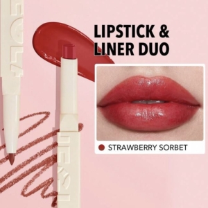 رژ لب و خط لب دو طرفه شيگلم مدل SHEER TINTED رنگ STRAWBERRY SORBET