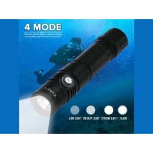  چراغ قوه غواصی توبیز مدل Tobys Super Bright Scuba Driving Torch 1600lm 100m DT-01 