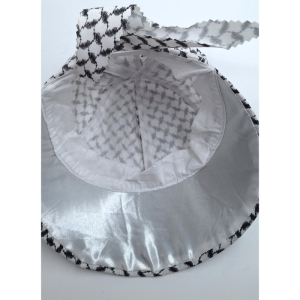 کلاه آفتابگیر دخترانه مدل فرکانسی رنگ مشکی