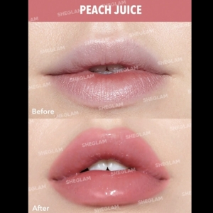 لیپ گلاس براشی شیگلم مدل GLOW ADDICT LIP BALM رنگ PEACH JUICE