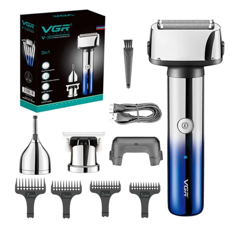 ماشین اصلاح 3 کاره سر و صورت وی جی آر VGR مدل V-365