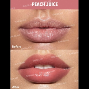 لیپ گلاس براشی شیگلم مدل GLOW ADDICT LIP BALM رنگ PEACH JUICE