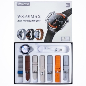 ساعت هوشمند صفحه گرد کلاسیک WISME مدل ws-65 max با 7 بند متنوع