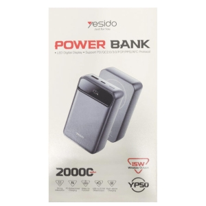 پاوربانک مگ سیف یسیدو مدل YESIDO YP50 15W ظرفیت 20000 میلی آمپر ساعت