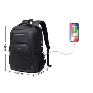  کوله پشتی ضد آب یو اس بی دار بنج BANGE BG-1921 Waterproof Backpack with USB Charging Port 