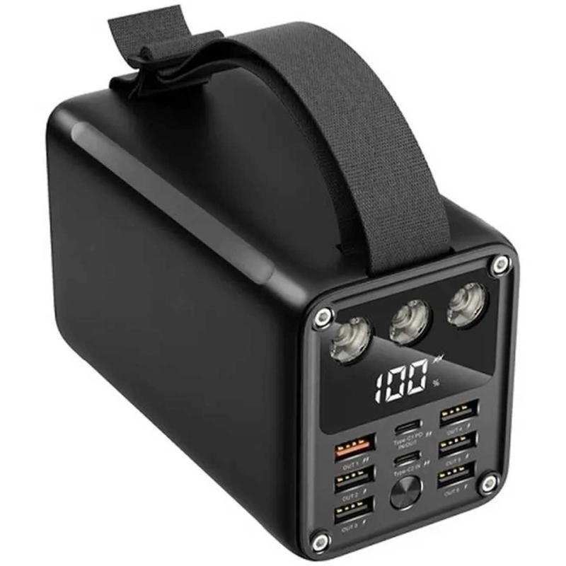  پاوربانک تایپ سی و یو اس بی 60000 گرین مدل GNMPB60KBK 