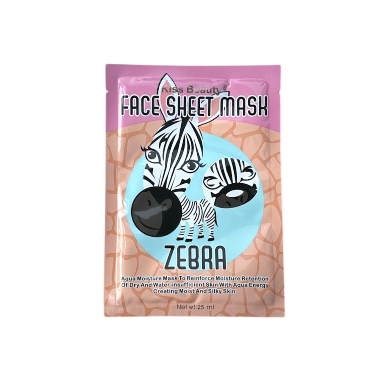 ماسک ورقه ای نقابى کیس بیوتی مدل Zebra حجم 25 میل