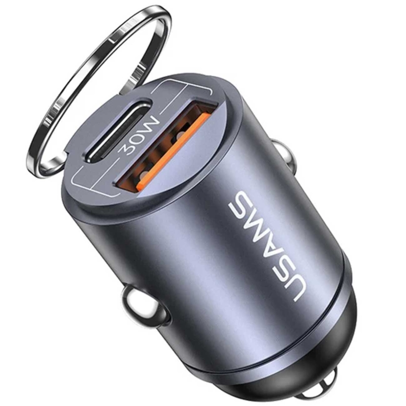  شارژر فندکی فست شارژ ماشین تایپ سی 30 وات یوسامز مدل US-CC206 C38 