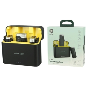  میکروفون بی سیم یقه‌ای گرین مدل GN3IN1MIC360D 