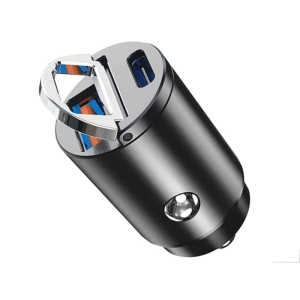  شارژر فندکی فست شارژ ماشین تایپ سی 30 وات راک مدل h15 