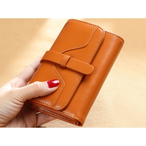  کیف پول و کیف کارت زنانه چرم IOS/Aiguoshi Wallet women&#39;s short 2013 