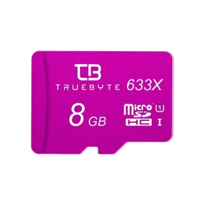 کارت حافظه microSD HC تروبایت مدل 633X کلاس 10 استاندارد UHS-I U1 ظرفیت 8 گیگابایت به همراه کارت‌خوان