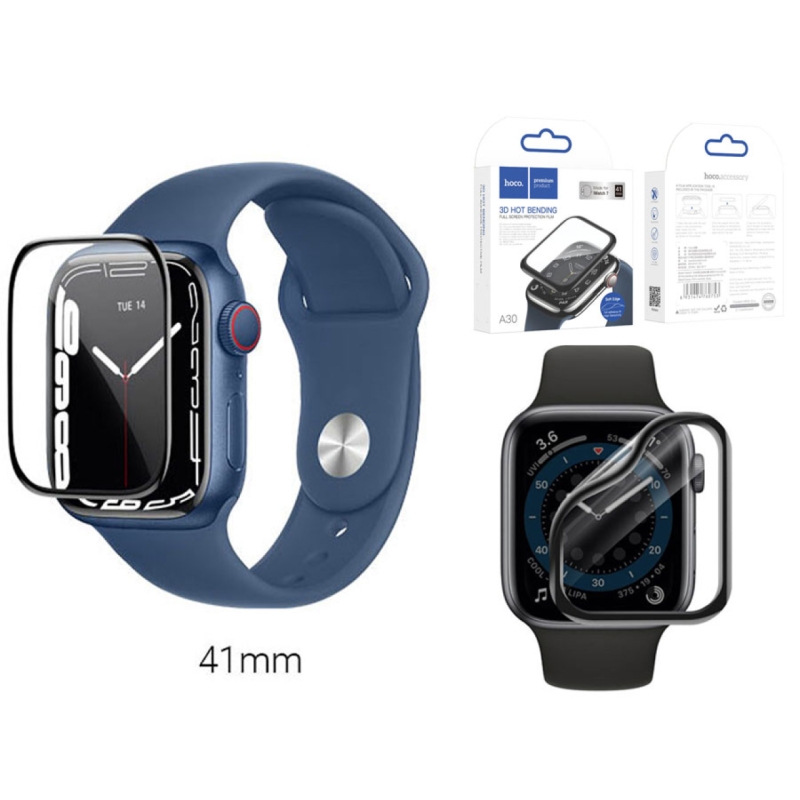  محافظ صفحه‌نمایش اپل واچ 7 و 8 سایز 41 میلی متری هوکو hoco Screen protector for Apple Watch Series 7/8 41mm 