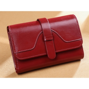  کیف پول و کیف کارت زنانه چرم IOS/Aiguoshi Wallet women&#39;s short 2013 