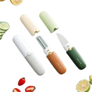 چاقو وپوست کن مدل دوکاره