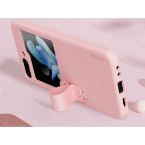  قاب سامسونگ زد فیلیپ 5 نیلکین Nillkin Flex Flip Finger Strap liquid silicone phone case Samsung Galaxy Z Flip 5 