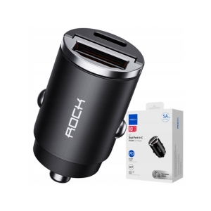  شارژر فندکی فست شارژ ماشین تایپ سی 30 وات راک مدل h15 