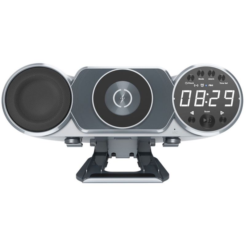  اسپیکر و هولدر موبایل و ساعت رومیزی مدل 6 in 1 WD-100 