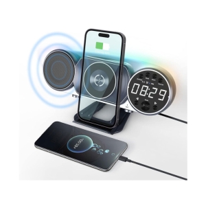  اسپیکر و هولدر موبایل و ساعت رومیزی مدل 6 in 1 WD-100 