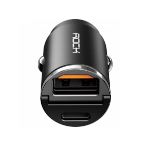  شارژر فندکی فست شارژ ماشین تایپ سی 30 وات راک مدل h15 