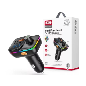 شارژر فندکی فست شارژ ماشین تایپ سی 25 وات و گیرنده بلوتوث خودرو ایکس‌او مدل BCC09 