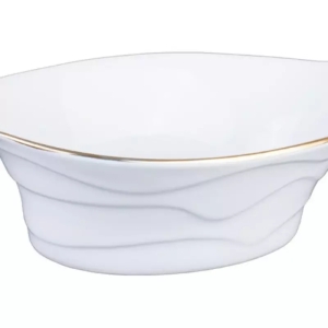 میوه خوری چینی لیمون طرح خط طلا مدل D1