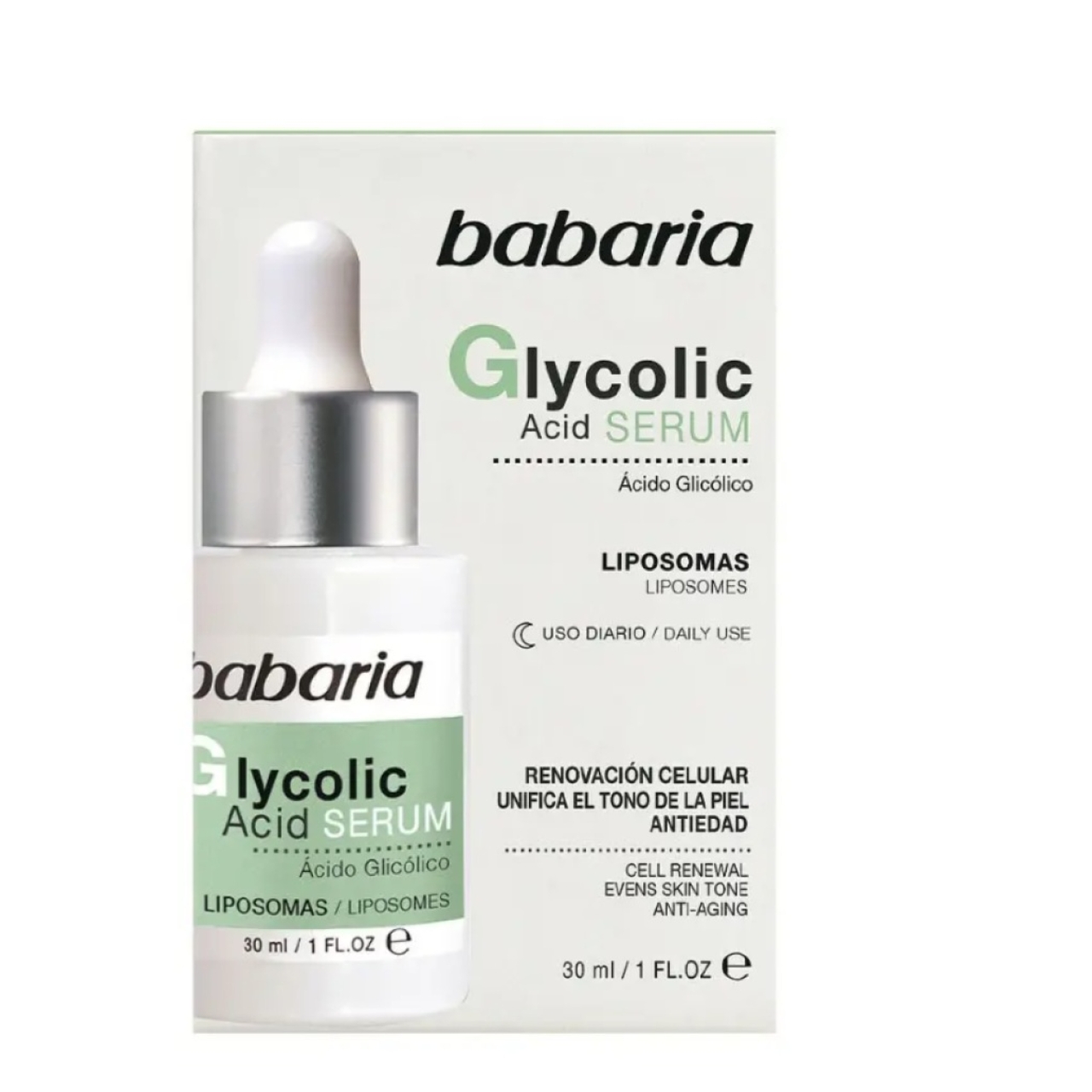 سرم  باسازی کننده پوست باباریا مدل Glycolic Acid حجم 30 میلی لیتر