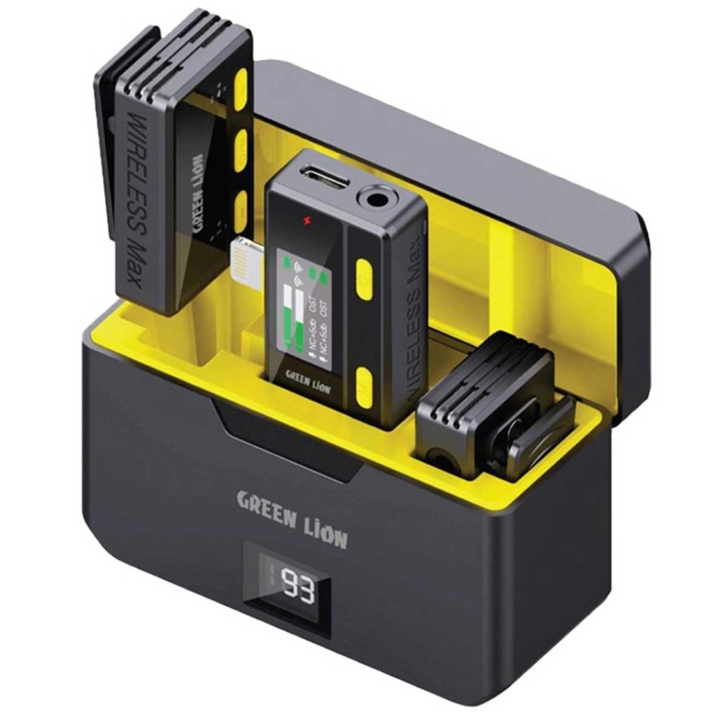  میکروفون یقه ای بی سیم با کنترل از راه دور گرین  مدل GNWMICRTCBK 